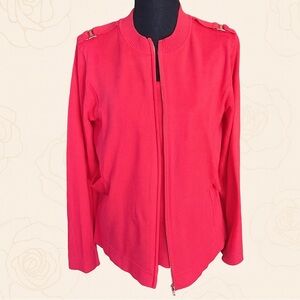 Doncaster Sport Coral Knit Cardigan & Camisole Set Size L